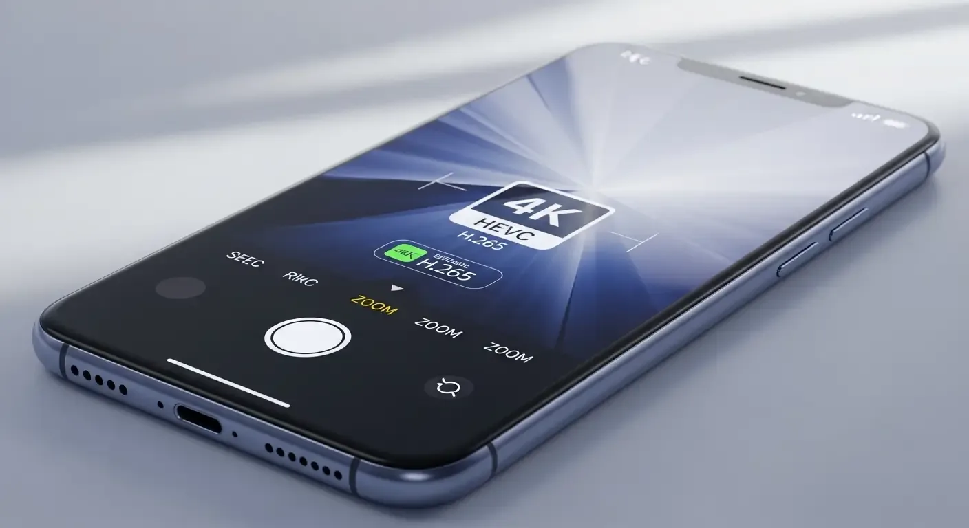 iPhone บันทึกวิดีโอ 4K แบบประหยัดพื้นที่: ตั้งค่า Codec และ Bitrate อย่างไร