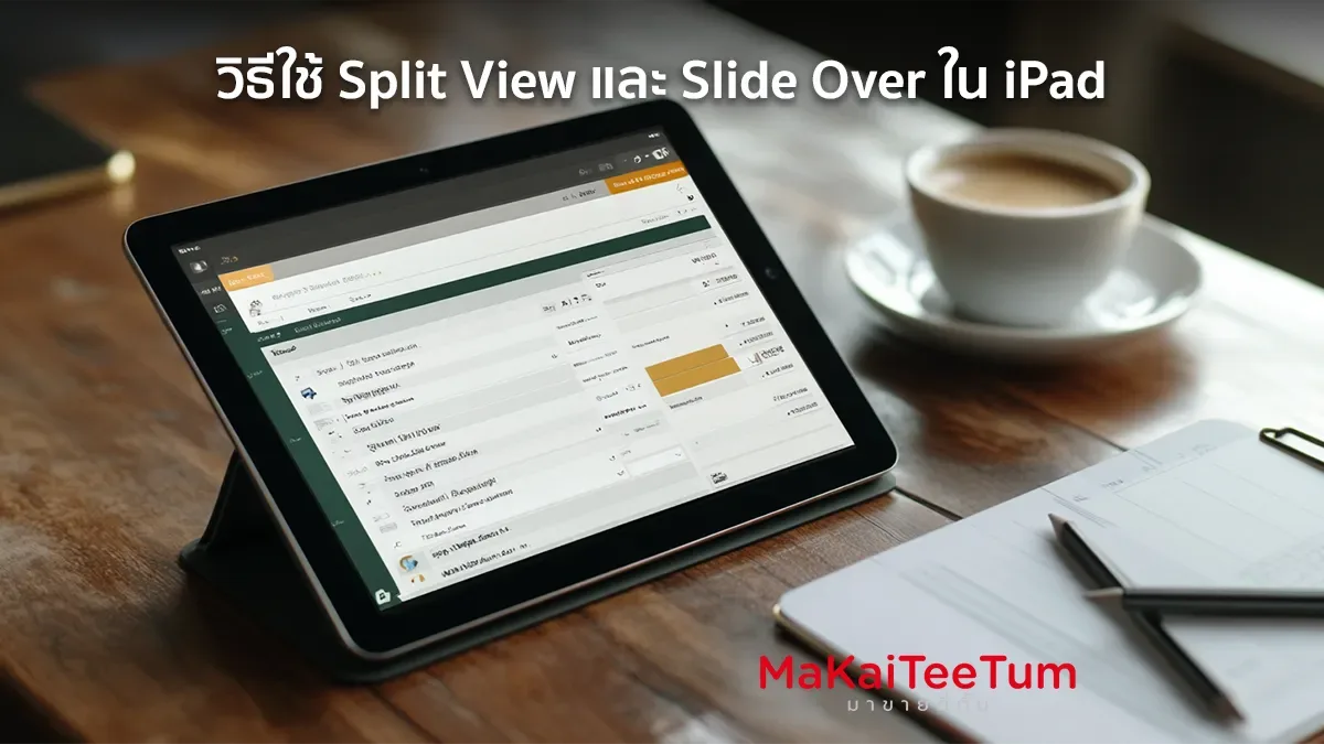 Split View และ Slide Over ใน iPad