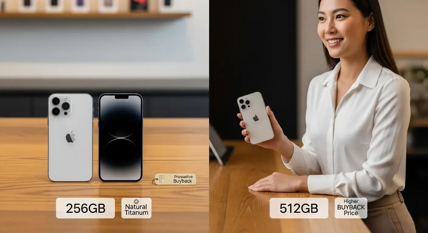 iPhone ความจุ 256GB vs 512GB ขายให้ร้านรับซื้อ แบบไหนคุ้มกว่า