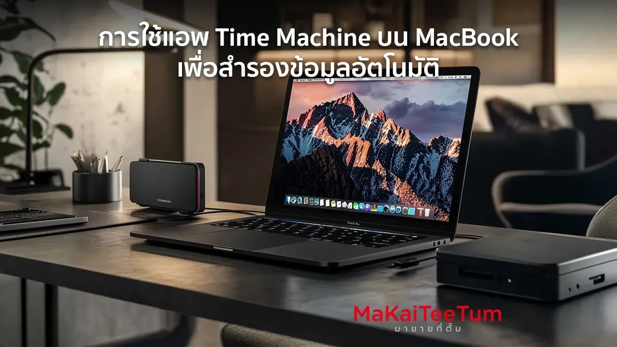 การใช้แอพ Time Machine บน MacBook