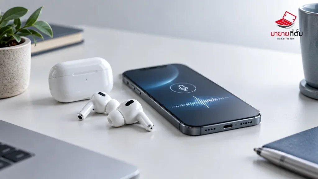 AirPods ไมโครโฟนไม่ทำงาน พูดแล้วไม่มีเสียง แก้ยังไง?