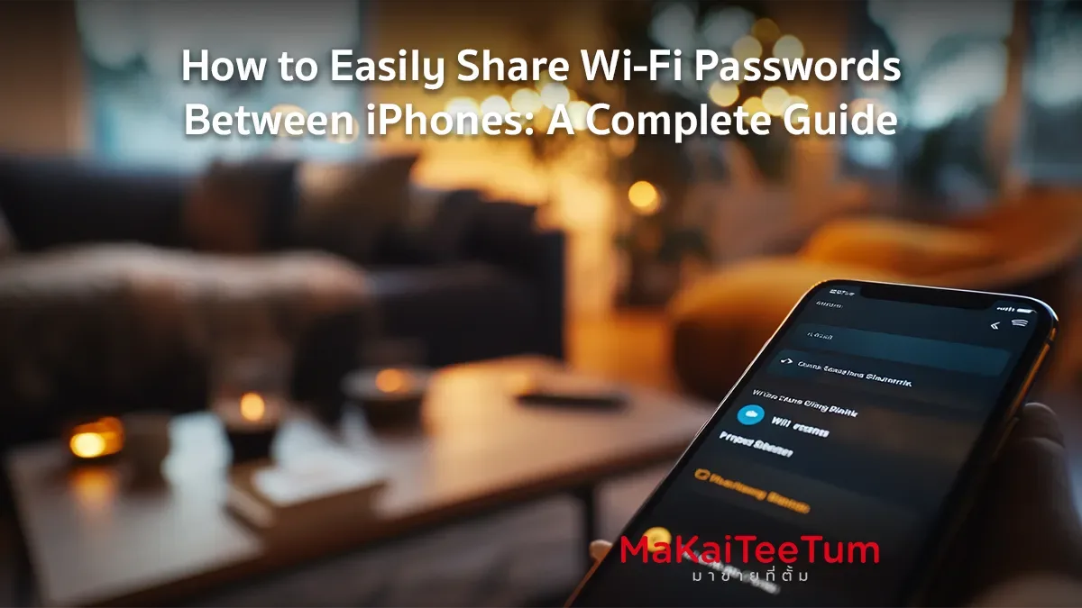 How to Easily Share Wi-Fi Passwords Between iPhones