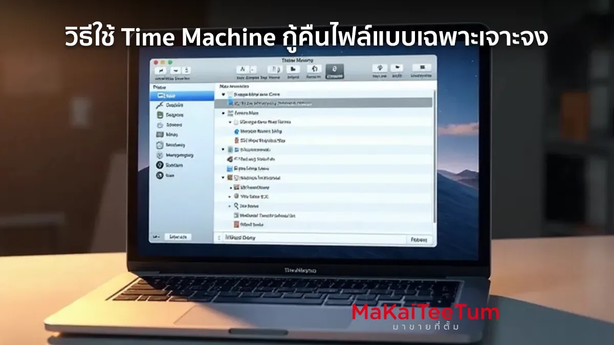 วิธีใช้ Time Machine กู้คืนไฟล์แบบเฉพาะเจาะจง