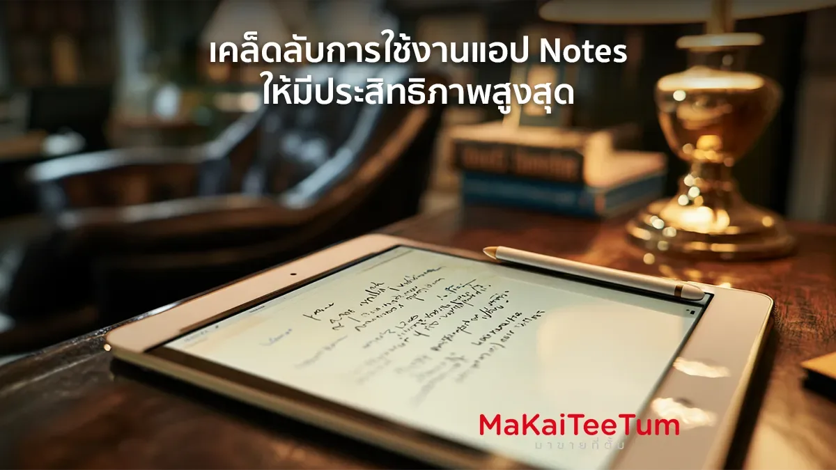 เคล็ดลับการใช้งานแอป Notes