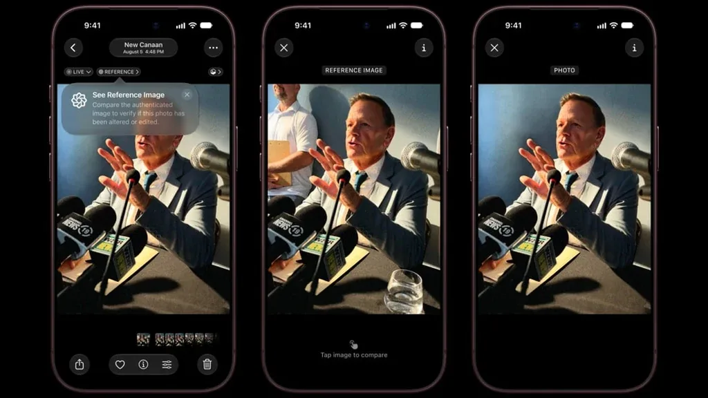 iPhone 18 Pro แสดง Apple Reference Image ในแอป Photos