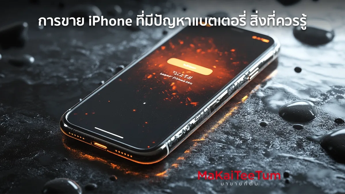 การขาย iPhone ที่มีปัญหาแบตเตอรี่