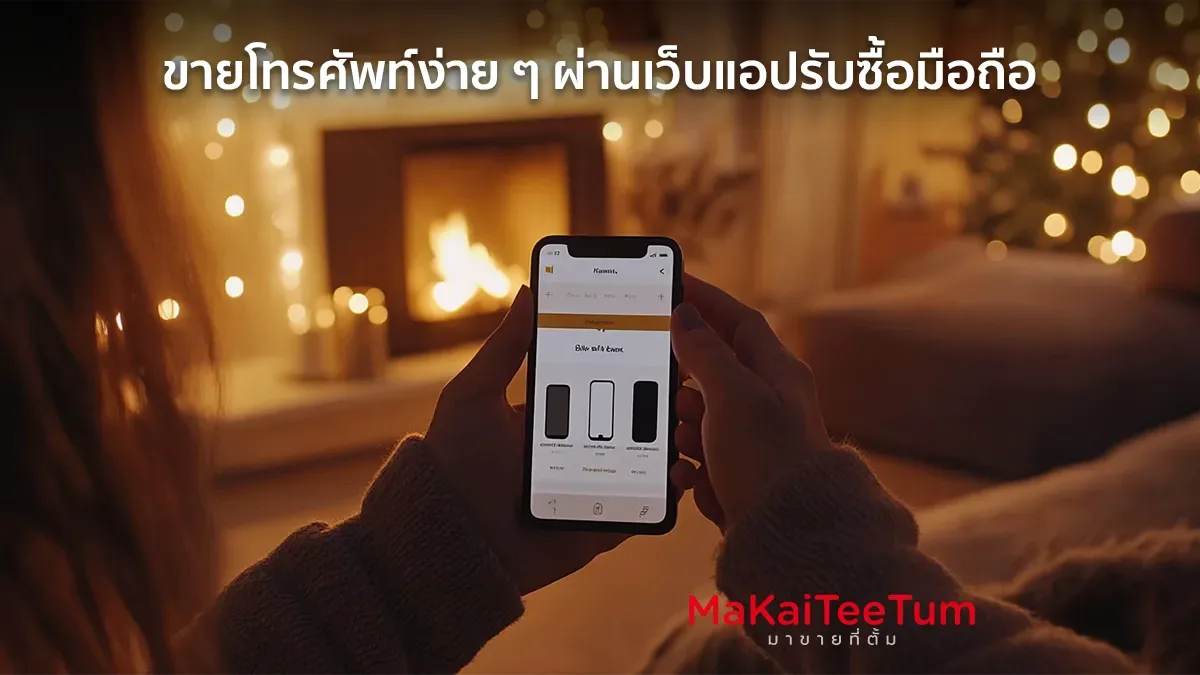 ขายโทรศัพท์ง่าย ๆ ผ่านเว็บแอปรับซื้อมือถือ