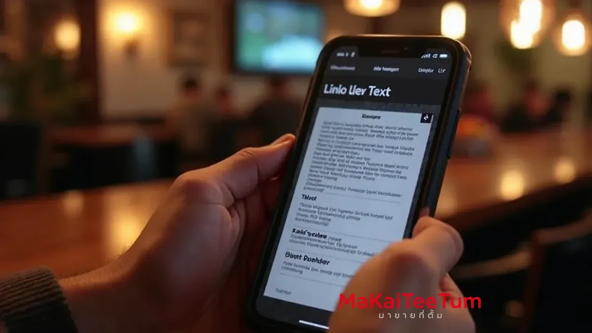 วิธีใช้ Live Text บน iPhone